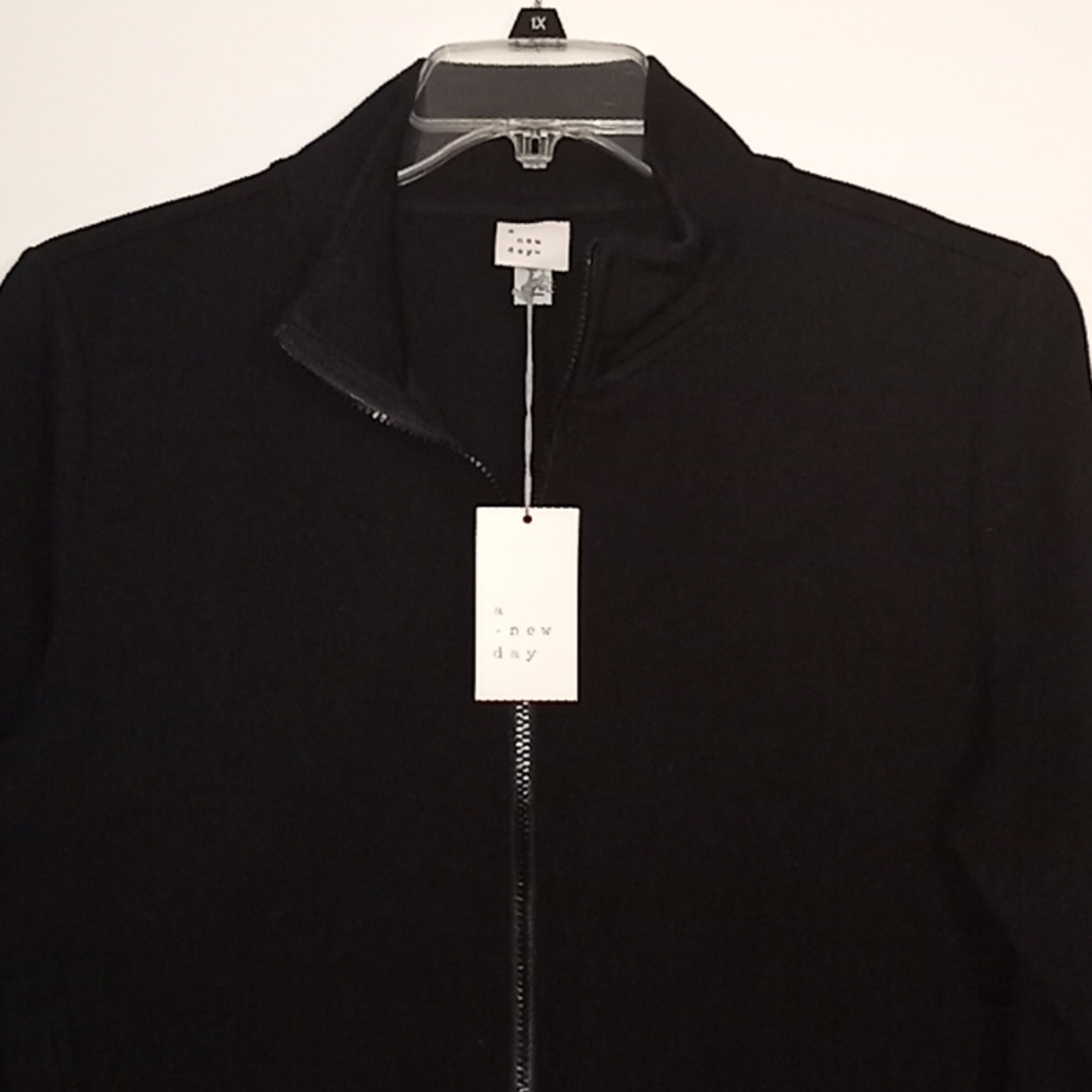 Black zipper up